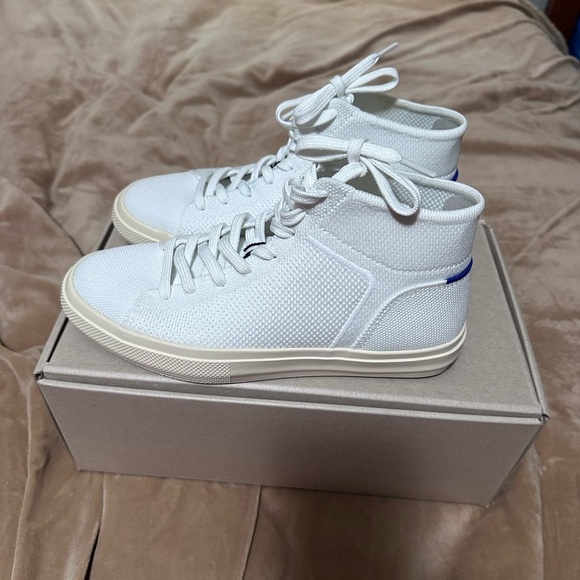 Rothy's Shoes - Rothy's Bright White High Top Tennis Shoes 7.5